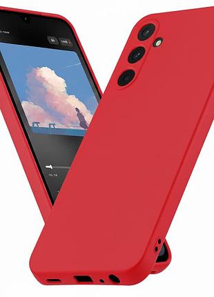 Чехол fiji full soft premium для samsung galaxy a05s (a057) противоударный бампер с микрофиброй red