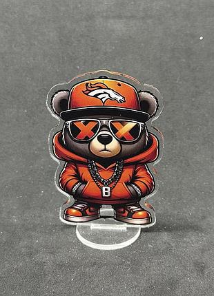 Акриловая коллекционная фигурка chibi мишка denver broncos 10 cм