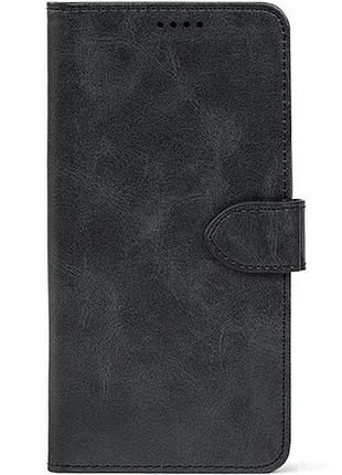 Шкіряний чохол книжка для телефону на xiaomi poco f7 ultra grafit (front)