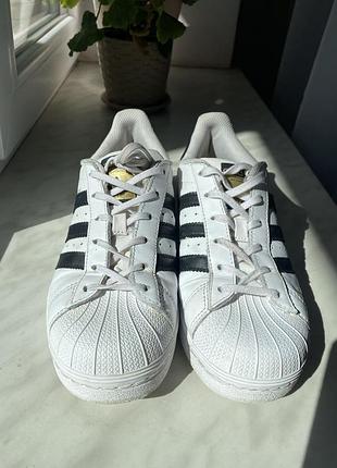 Кеди суперстар adidas оригінал 36 розмір класичні білі з чорним в хорошому стані