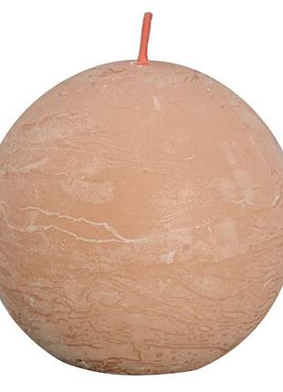 Свеча рустик шар bolsius 76мм misty pink
