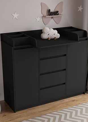Пеленальный комод furnigrade пс-8 100х130х45 см. антрацит