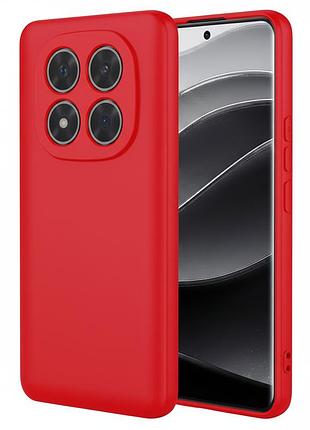 Чехол fiji full soft premium для xiaomi redmi note 14 pro plus 5g противоударный с микрофиброй red