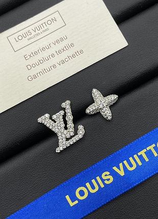 Серьги луи виттон lv cross mini люкс качество