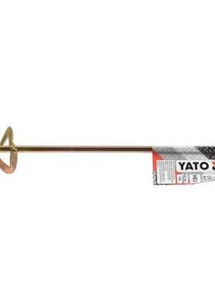 Миксер для строительных смесей yato оцинкованный ø120 x 600мм для размешивания смесей 15-25 кг