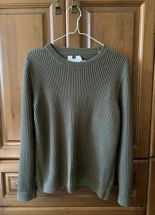 Светр хакі оливковий чоловічий casual topman розмір s