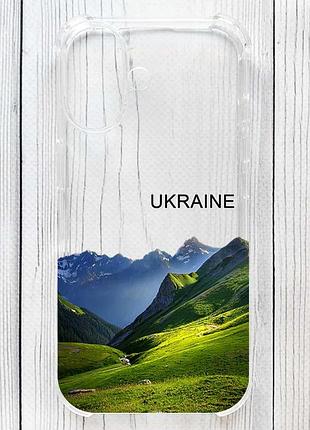 Чехол с утолщёнными углами на iphone 17 карпаты украина (принт 409)