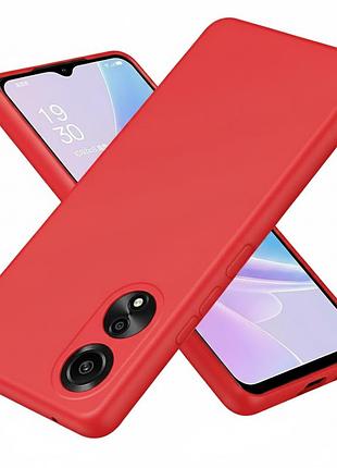 Чехол fiji full soft premium для oppo a78 (cph2565) противоударный бампер с микрофиброй red