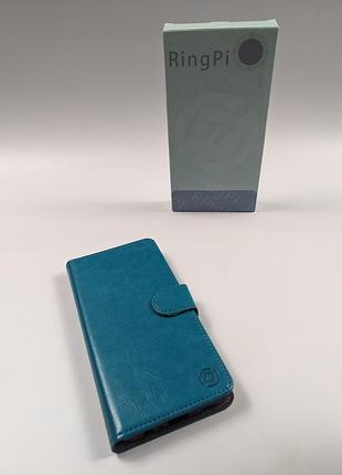 Чехол-книжка ringpi для samsung galaxy a15 5g зелено-голубой