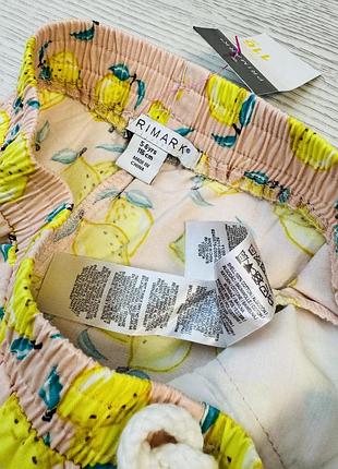 Шорти для дівчинки лимони primark 5-6 років 116 см 3