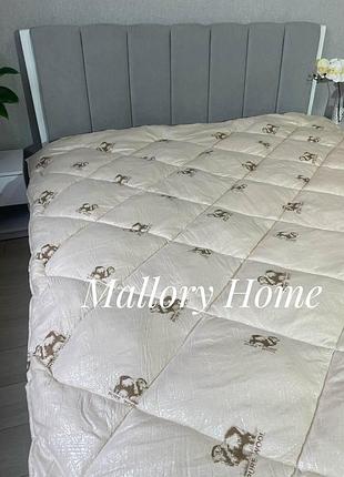Ковдра зимова mallory home овеча вовна розмір 200х220 см євро