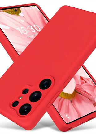 Чохол fiji full soft premium для samsung galaxy s25 ultra (s938) протиударний бампер з мікрофіброю red