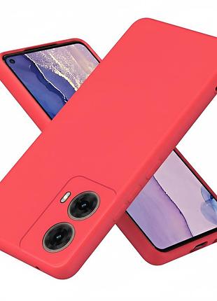 Чохол fiji full soft premium для motorola g85 протиударний бампер з мікрофіброю red