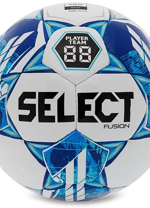 Мяч футбольный select fusion v23 fusion-5wb №5 белый-синий