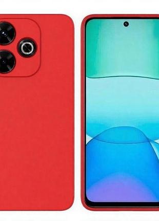 Чехол fiji full soft premium для xiaomi redmi 13 противоударный бампер с микрофиброй red