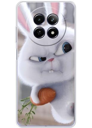 Чохол силіконовий з картинкою на realme 13 5g (кролик сніжок)