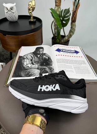 🌺женские кроссовки hoka challenger art 7 black white