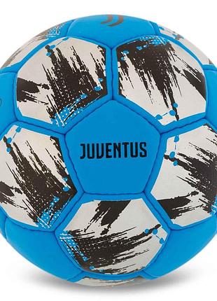 Мяч футбольный ballonstar juventus fb-0047-806 №5 pu голубой-серый