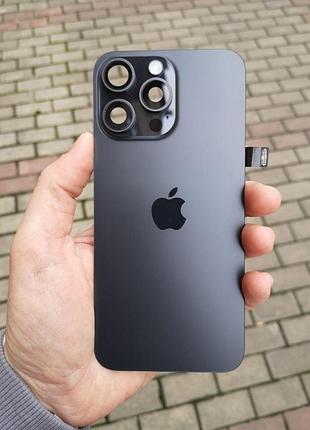 Задня кришка iphone 15 pro max black titanium з magsafe, original знята