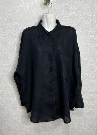 Сорочка оверсайз 100 % льон zara
