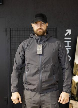 Летняя куртка-штурмовка raptor серая grey military