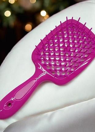 Щетка для волос superbrush plus (hellow comb) в коробке. оригинальное качество, продувная щетка.
