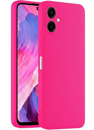 Чохол fiji full soft premium для samsung galaxy a06 (a065) протиударний бампер з мікрофіброю hot pink