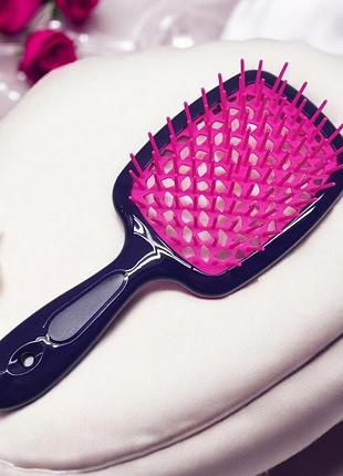 Щетка для волос superbrush plus (hellow comb) в коробке. оригинальное качество, продувная щетка.