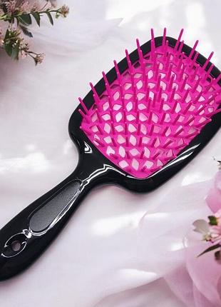 Щетка для волос superbrush plus (hellow comb) в коробке. оригинальное качество, продувная щетка.