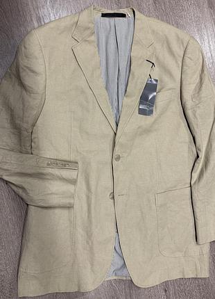 Marks&spencer піджак класика linen blend (55%льон45% віскоза) новий оригінал