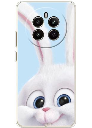 Чохол силіконовий з картинкою на realme 12 4g (кролик сніжок)
