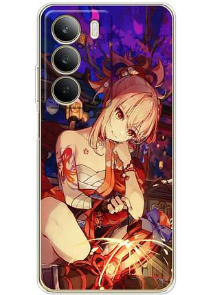 Чехол силиконовый с картинкой на realme c71 (аниме, anime)