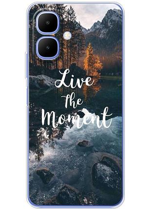 Чохол силіконовий з картинкою на tecno spark go 2 (природа, озеро в горах)