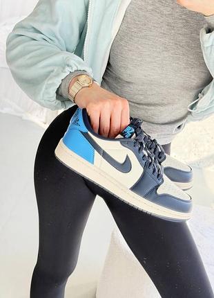 Air jordan 1 retro low og obsidian/university blu