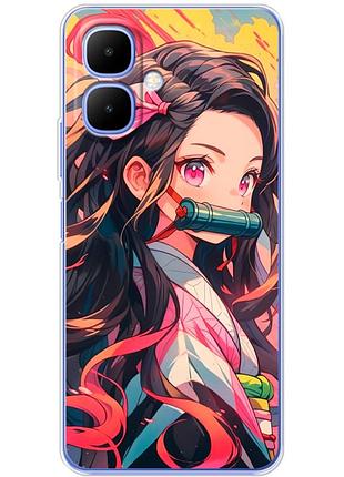 Чохол силіконовий з картинкою на tecno spark go 2 (аніме, anime)