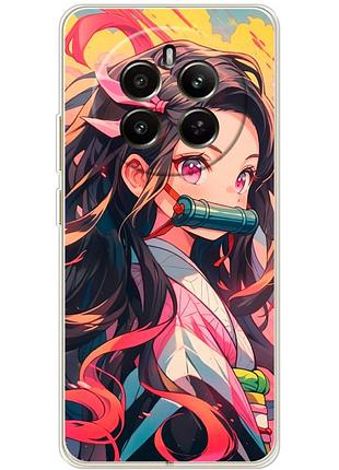 Чехол силиконовый с картинкой на realme 12 4g (аниме, anime)
