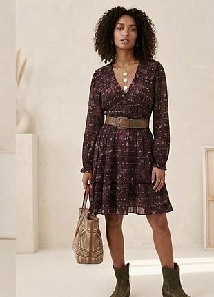 Сукня ярусна з люрексним горохом жатка scotch & soda s нова