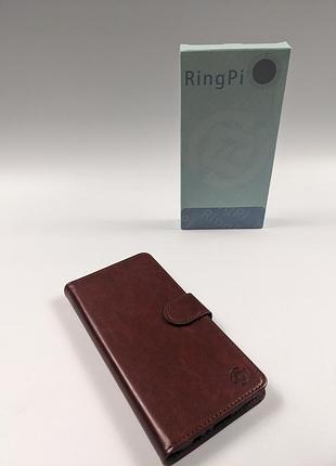 Чехол-книжка ringpi для samsung galaxy a15 5g коричневый