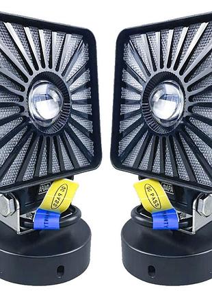 Комплект фар 2шт led 30w квадратная, ближний свет, противотуманна, четкая граница 9-24v белый, желтый, габарит