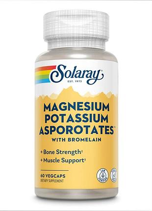 Магний и калий аспоротат magnesium & potassium asporotate - 60 vcaps для поддержки электролитного баланса
