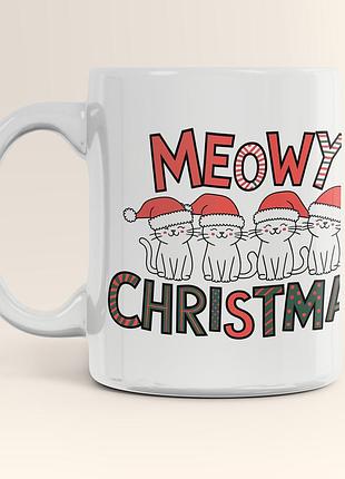 Чашка белая, керамическая, 11 oz (330 мл), рождество 4su_podcup11w_0321/2