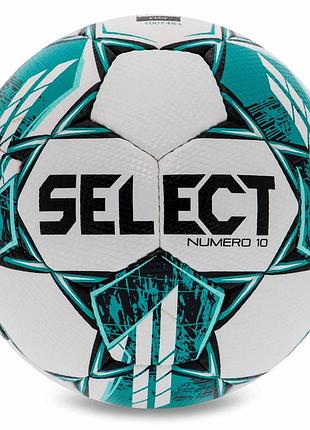 Мяч футбольный select numero 10 fifa basic v23 numero-10-wgr №5 белый-зеленый