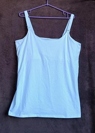 Майка женская белая, для кормленияx, xl, eur 48-50