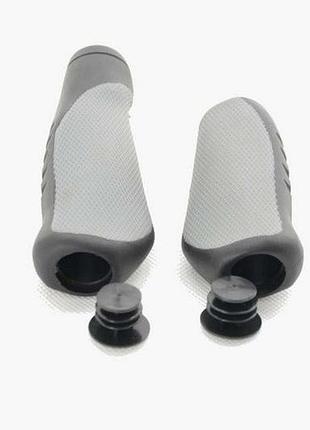 Грипсы kands 135мм/92мм, черный с серым (g306-1)