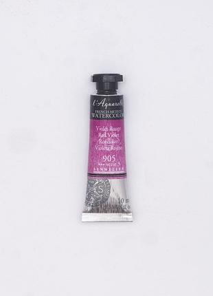 Акварельная краска l'aquarelle sennelier, 10 мл, s3 - фиолетовый красный (red violet)
