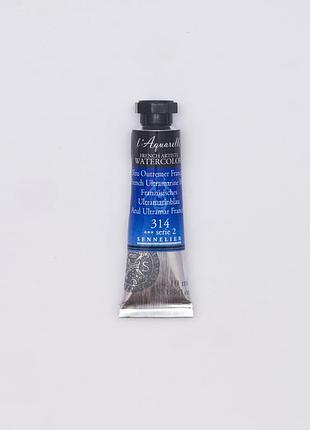 Акварельная краска l'aquarelle sennelier, 10 мл, s2 - французский синий ультрамарин (french ultramarine blue)