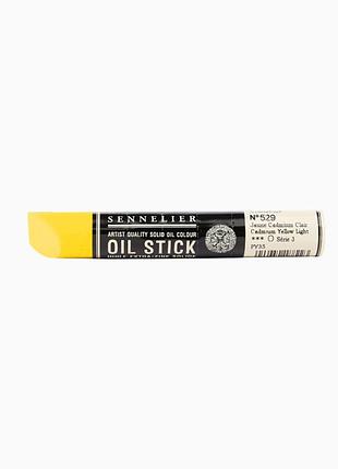 Краска олійная в форме пастели sennelier oil stick, 38 мл, s3, кадмий желтый светлый (cadmium yellow light)