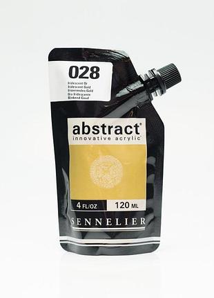 Акрилова фарба sennelier abstract, 500 мл, переливчасте золото (iridescent gold)