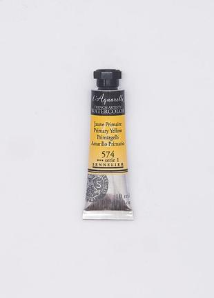 Акварельная краска l'aquarelle sennelier, 10 мл, s1 - желтая (primary yellow)
