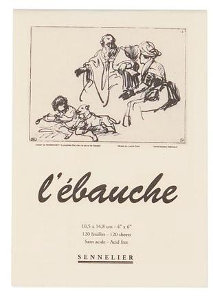 Склейка для эскизов и набросков ebauche sennelier, 130 листов, 90 г/м, 10,5х14,8 см
